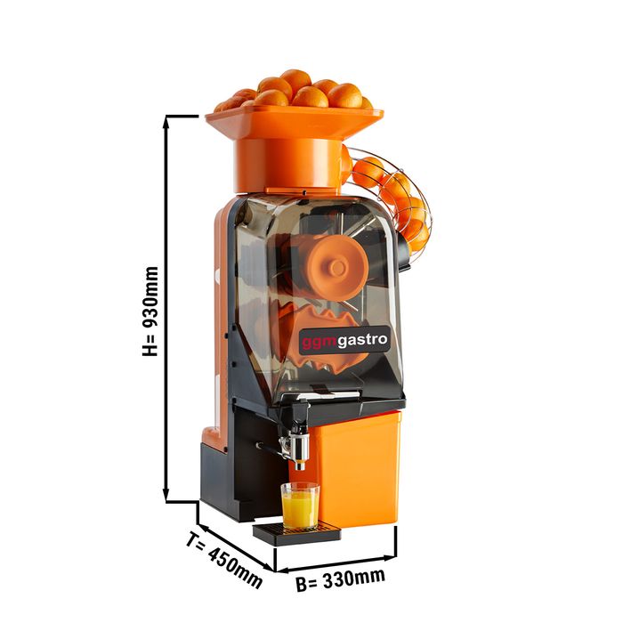 Elektrische Orangenpresse - Orange - Automatische Zufuhr - inkl