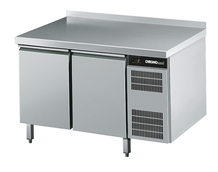 GastroHero Tiefkühltisch ECO 3/0 Mit Aufkantung – GN 1/1, 3 Türen, Edelstahl, Umluftkühlung – Für Gastronomie Und Profi-Küchen