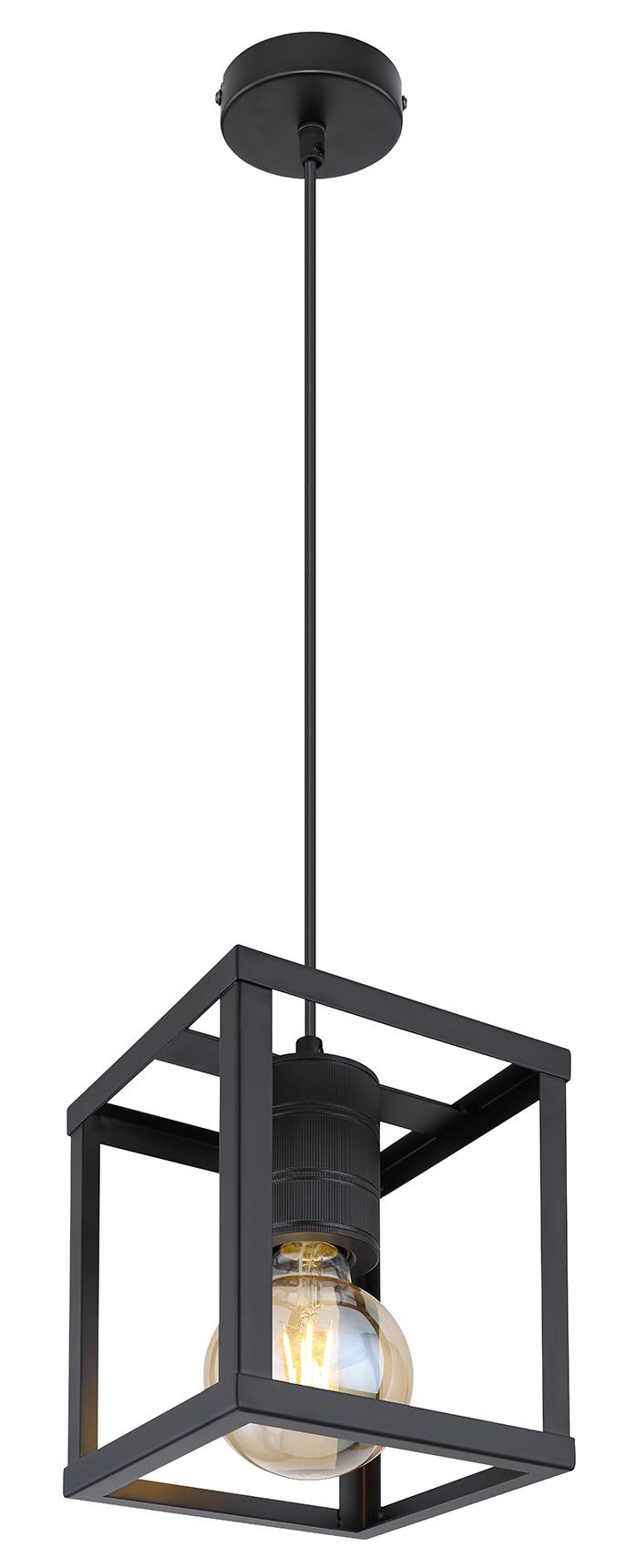 Hängelampe Metall schwarz matt, Globo 15478H | Jetzt günstig