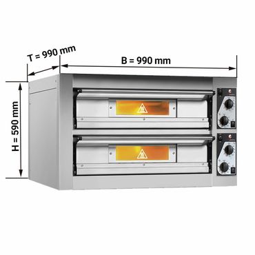 Professioneller Elektro Pizzaofen für Gastronomie und Pizzeria