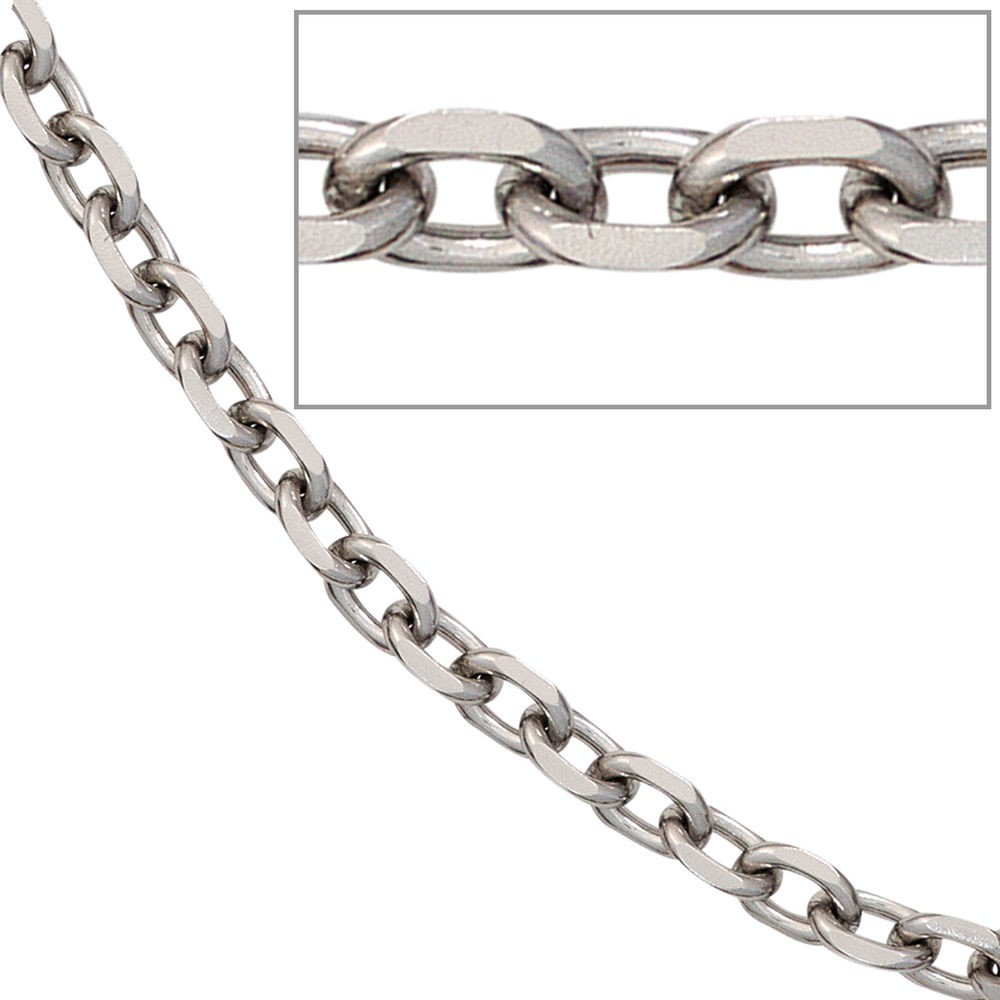 Ankerkette 4,3 mm Edelstahl 50 cm Halskette Kette Karabiner