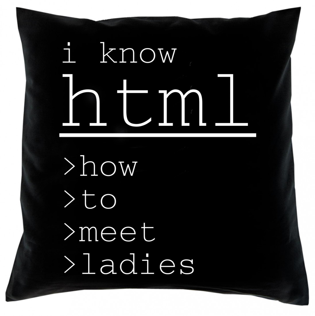 Kissenbezug Sofakissen Hülle I Know Html Ho To Meet Ladys Top Geschenk Für Computerfreaks