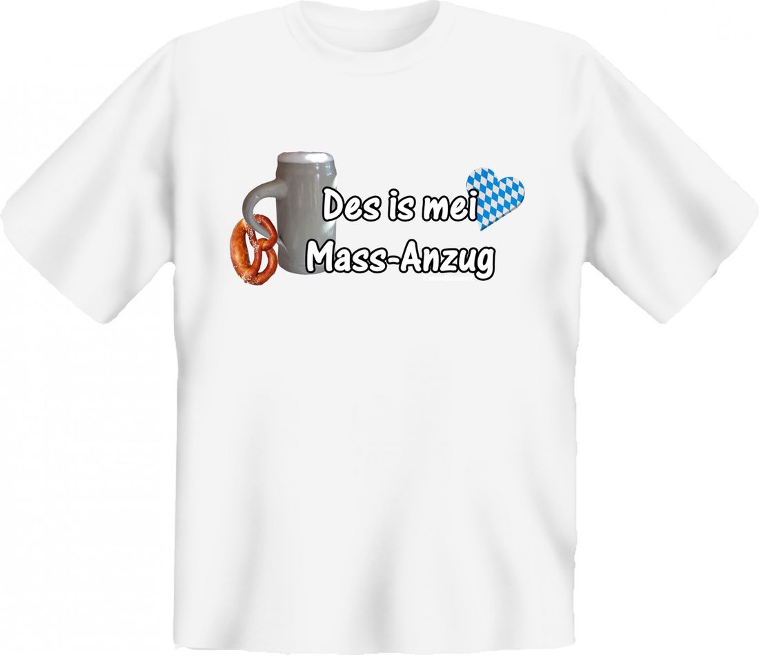 T Shirt Des Is Mei Mass Anzug Lustiges Bayerisches Sprüche T Shirt Passend Fürs Oktoberfest Statt Lederhose Und Dirndl
