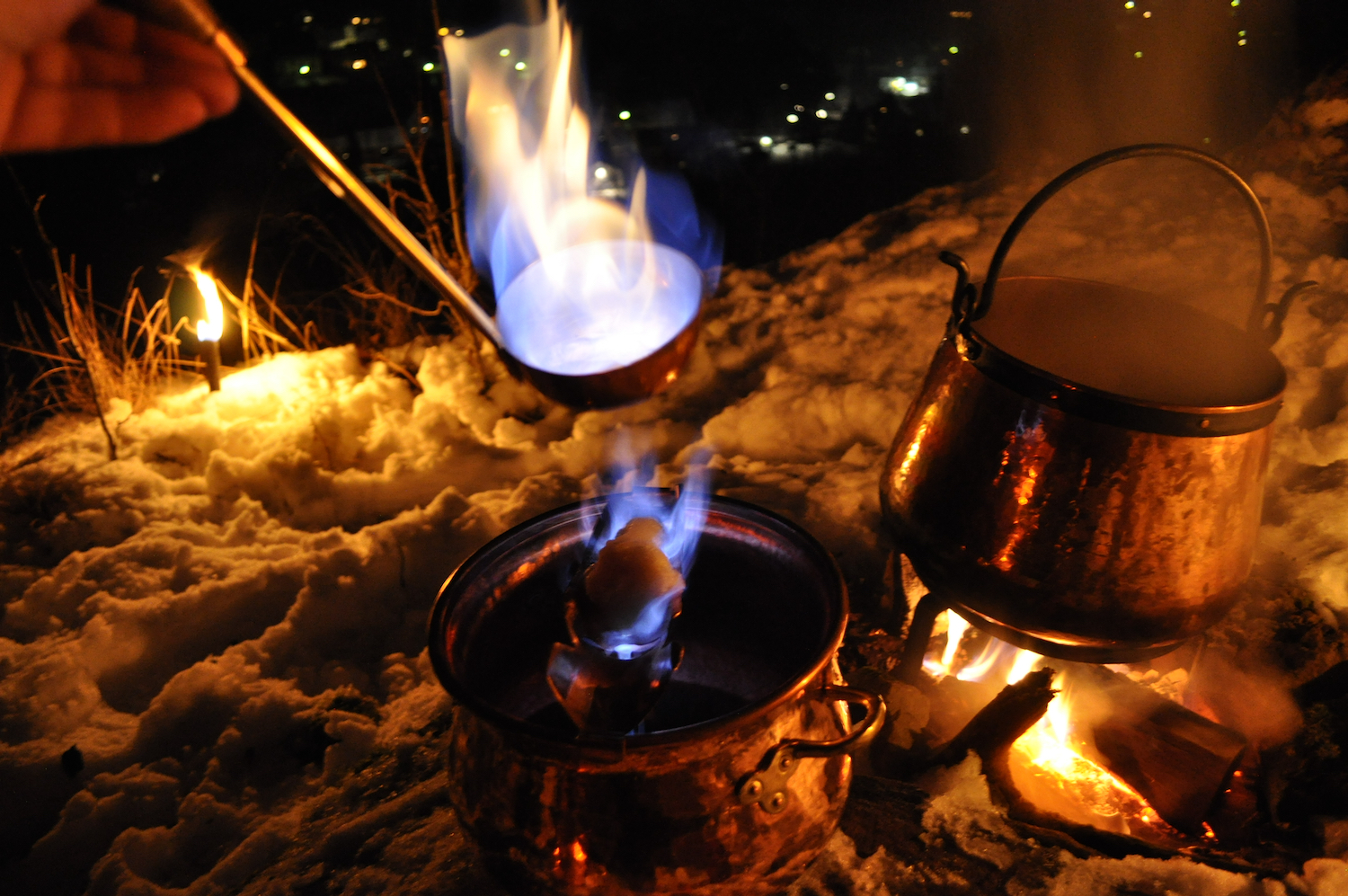 CSUNNY Fondue en cuivre Chine Fondue en cuivre Vieille Fondue de Pékin Le  Vrai cuivre Chinois Fondue extérieure Fondue Traditionnelle en cuivre au