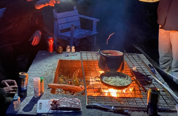 Kochen im Kupferkessel