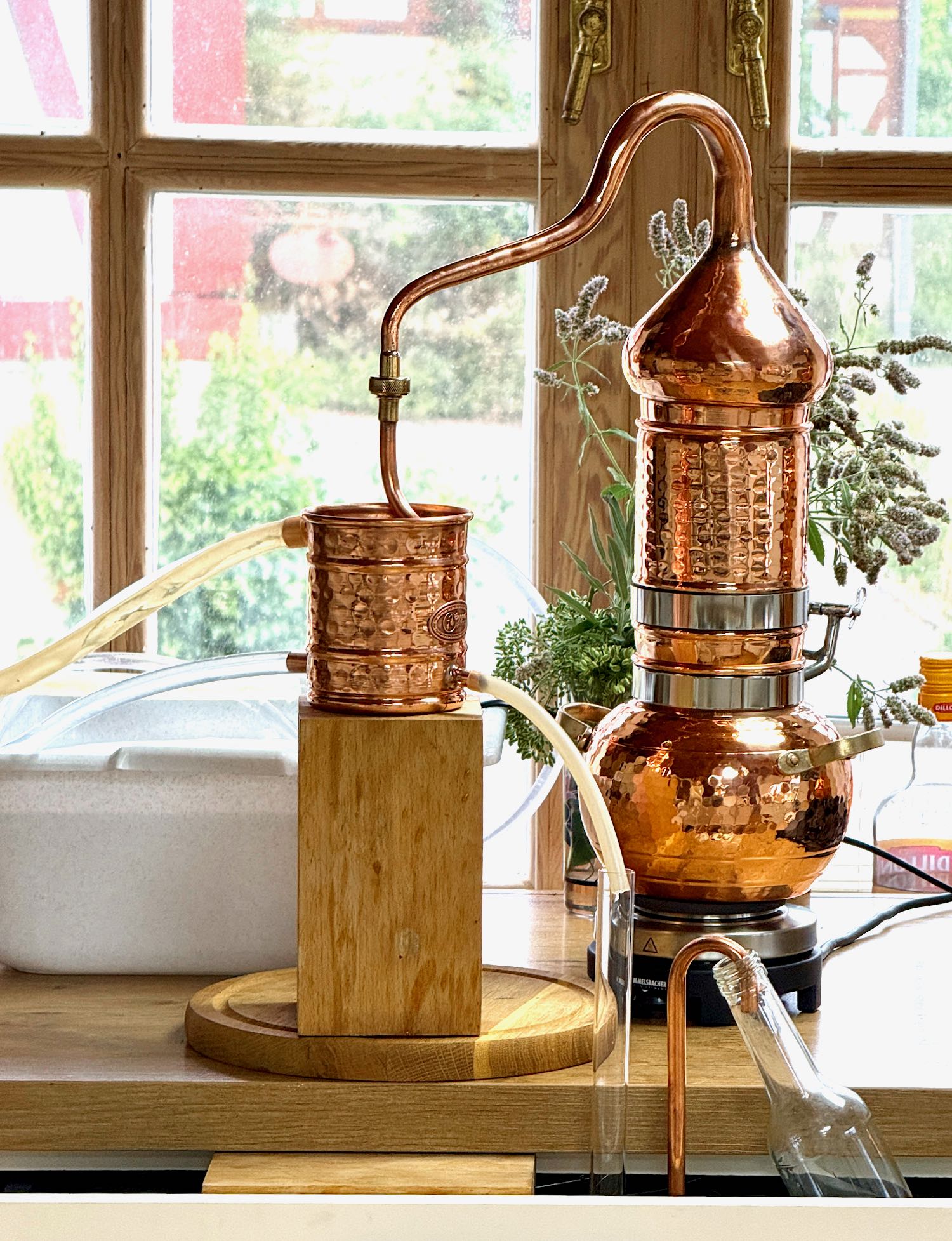 CopperGarden Arabia Destille bei einer Wacholder Destillation