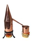 Alambic « Hennin » 0,5 L de chez "CopperGarden®" avec tamis en cuivre et refroidisseur