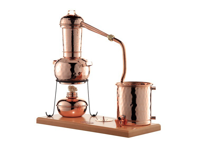 Coppergarden destillieranlage alembik ❀ 0,5 litro ❀ alambique con spiritusbrenner