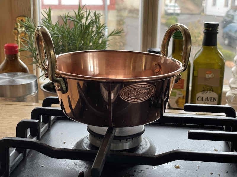 Bassine à confiture en cuivre spécial induction 26 cm Baumalu