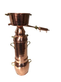 Alquitara Distillatore da 2 litri CopperGarden®, Con filtri per aromi