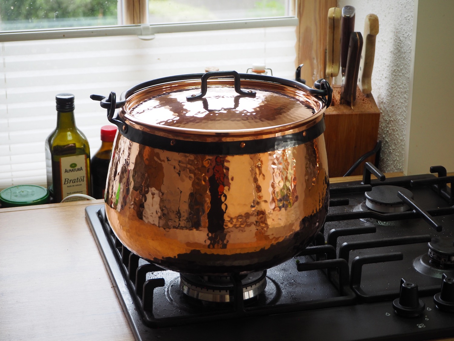 CopperGarden Kupferkessel 10 Liter verzinnt mit Deckel - Hexenkessel