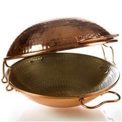 Cataplana 26 Cm Artigianale Cataplana Tradizionale In Rame Martellato 26cm - Edizione Premium Portoghese Cataplana Rame Tradizionale