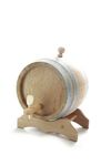 Barrique en bois de chêne 2 L avec support, en chêne naturel
