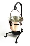 "CopperGarden®“ hanging copper fondue pot, 18 cm