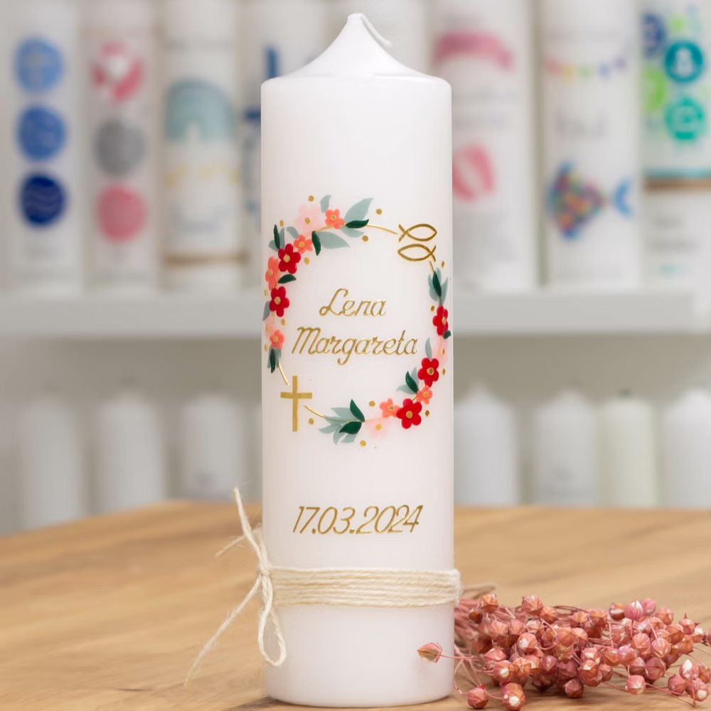 Taufkerzen wachverziert