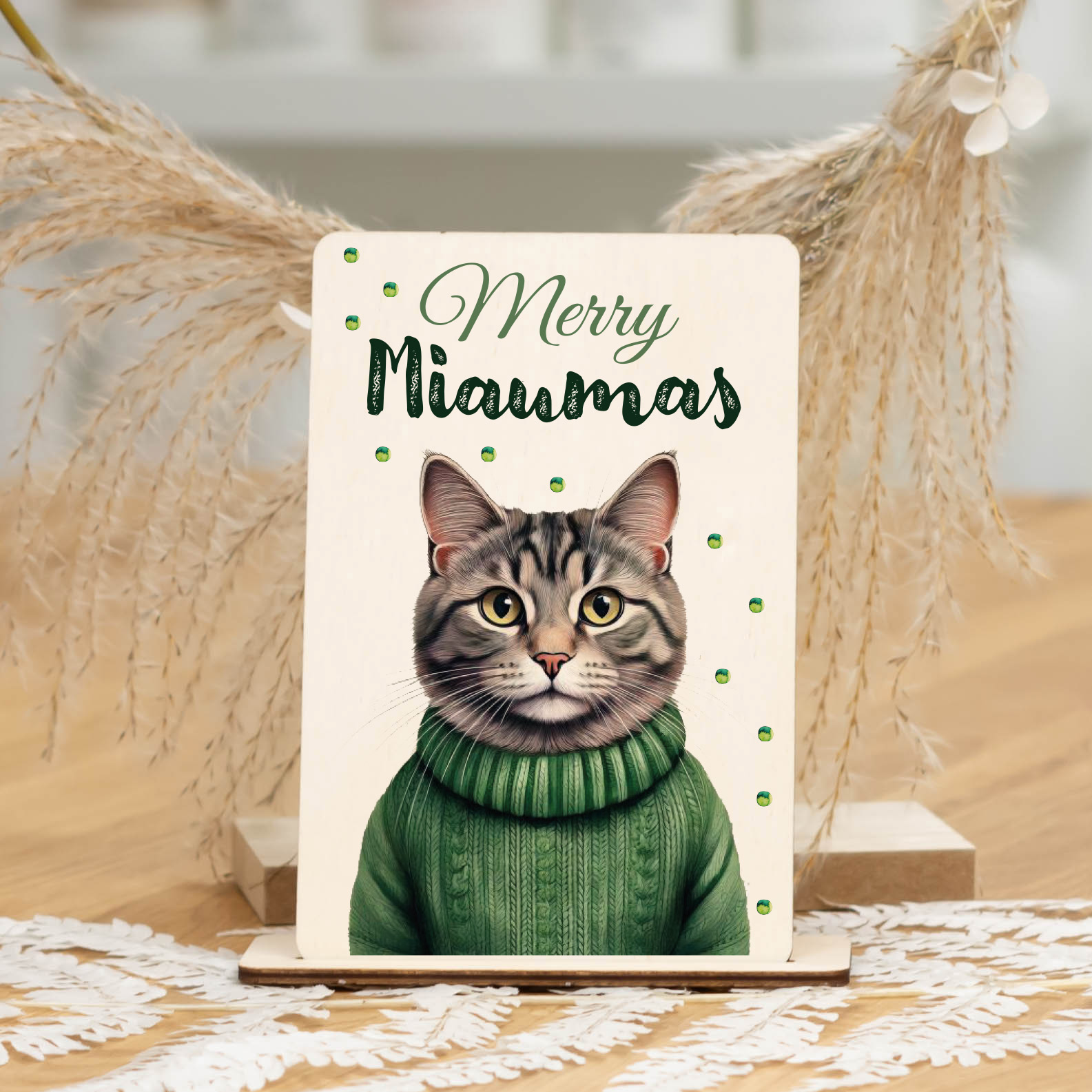 Hallmark RSPCA Weihnachtskarte Von Der Katze, Niedliches Foto-Design