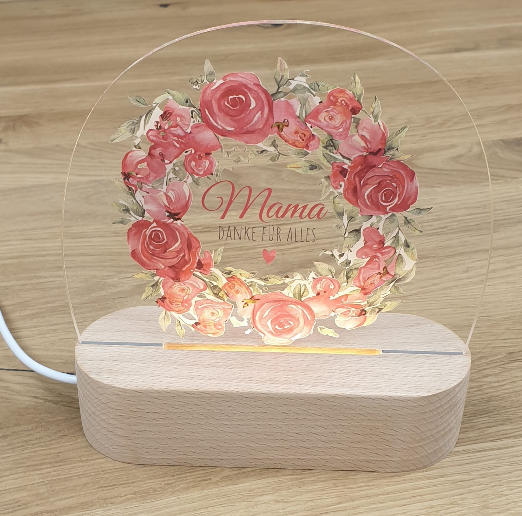Rosen Teddybär 25cm, Ewige Rose Geschenk Für Mama, Muttertag