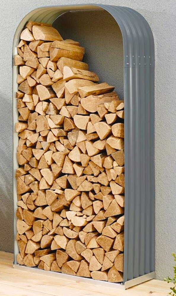 Kaminholzregal Ardor 401, hoch, granit Kaminholzunterstand Bausatz