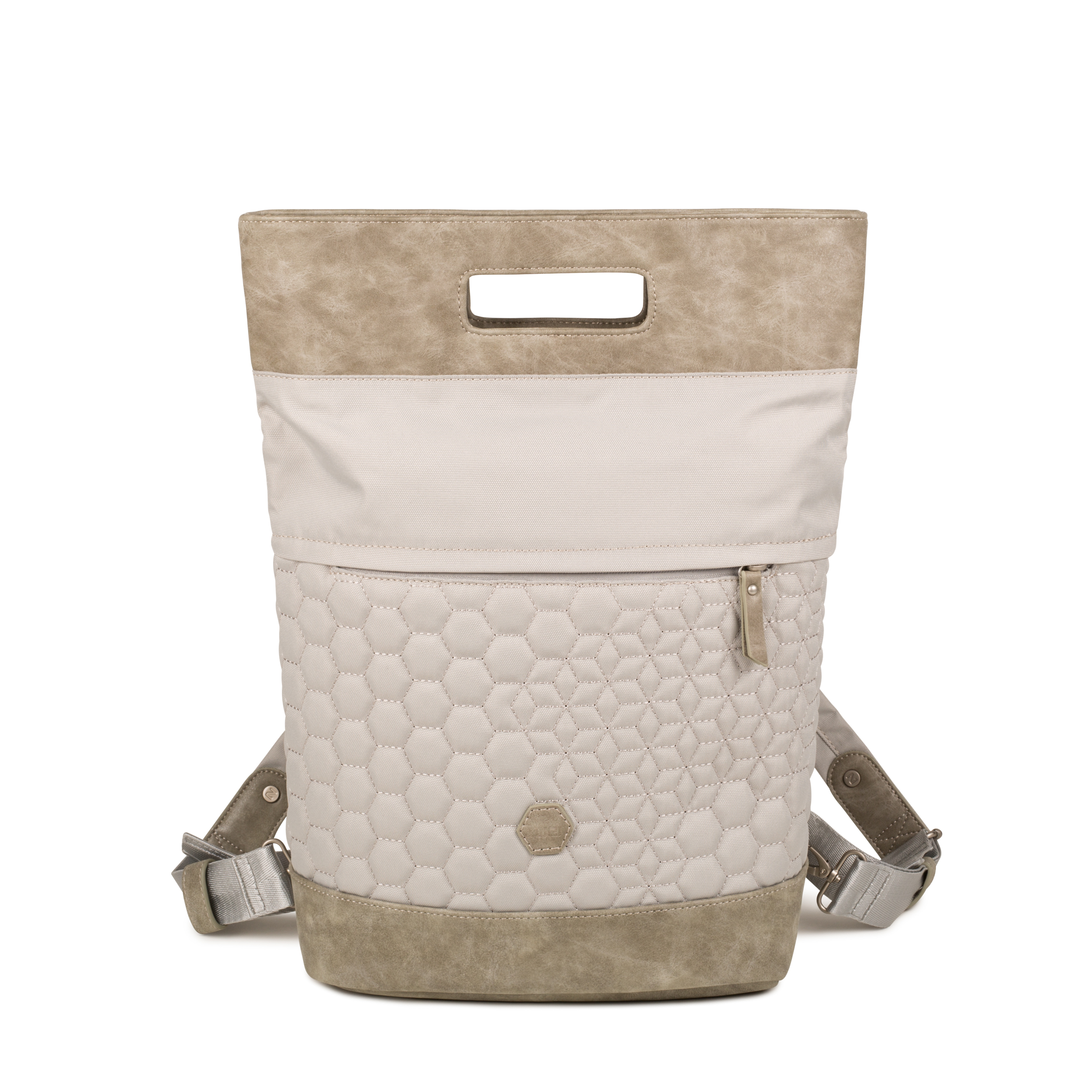 ZWEI Taschen Rucksack FERDI FE16 z Damen Tasche mit ZWEI Taschen Rucksack FERDI FE16 z Damen Tasche mit