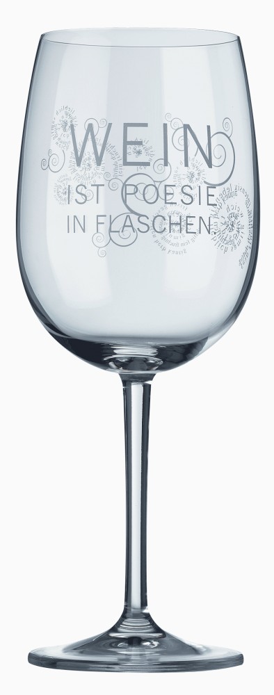 Weinglas Mit Spruch 034 Wein Ist Poesie In Flaschen 034 Rader Design