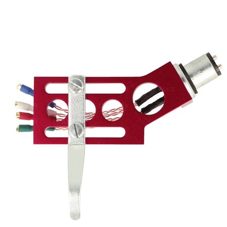 SME Bayonet Connection Thakker CHS-13 Cranked Aluminum Headshell Silver headshell Cables for Turntables with Straight tonearms INCL 