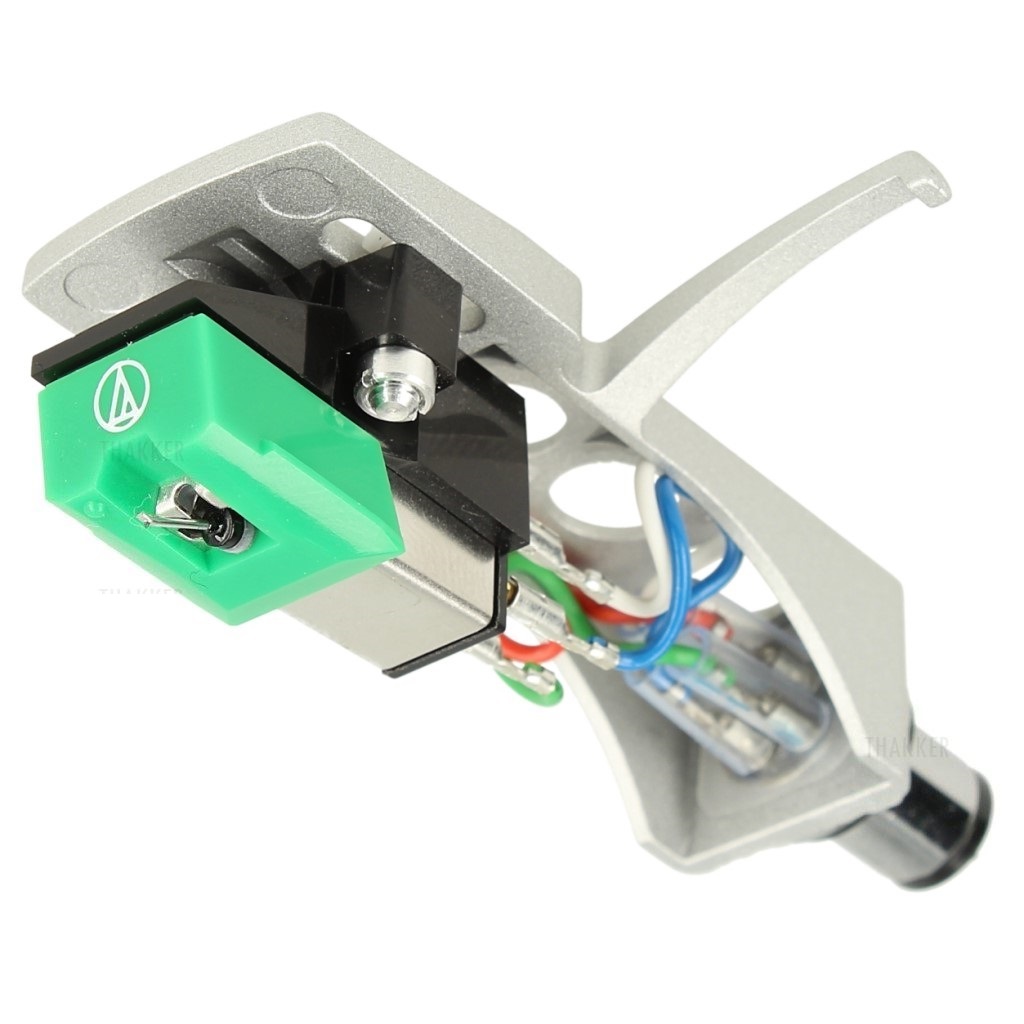 thumbnail interactive-video image 1 of Audio-Technica AT-HS1 Universal Shell Head With Cables For Turntable Tonearm Mounting 1 of 11