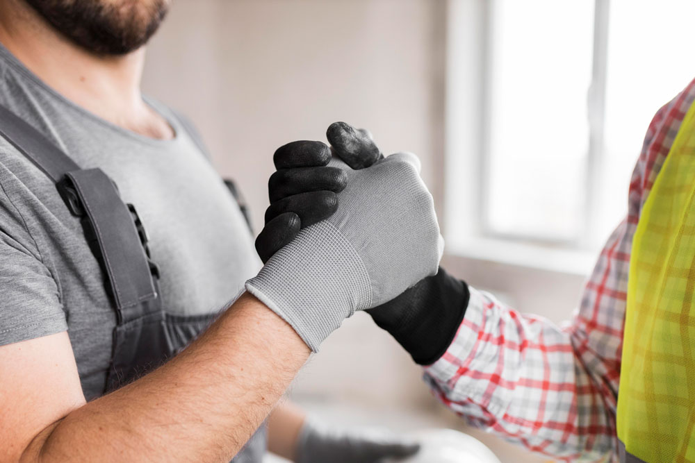 Handschlag Männer Nahaufnahme