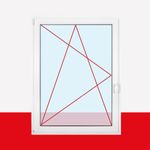 Premium 70 cm 2 fach Verglasung Alle Gr/ö/ßen Dreh Kipp Wei/ß BxH 70x120 DIN links Fenster Kellerfenster Kunststofffenster Breite