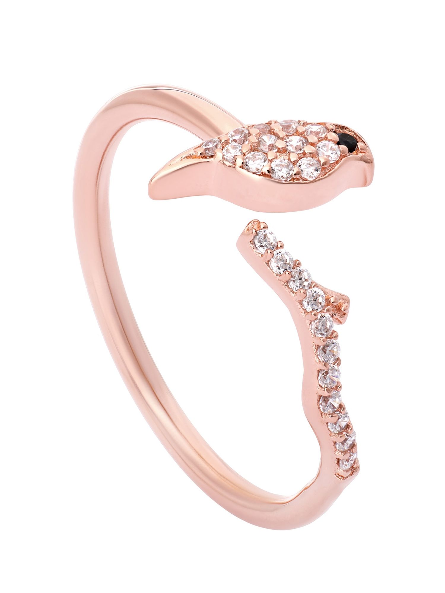 Julie Julsen JJFRG0426.2 Damen Ring Vogel Feelings Rose Weiß