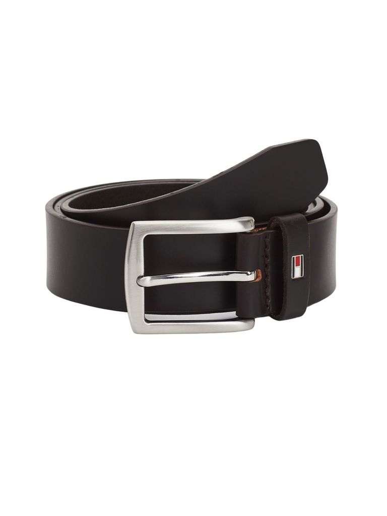 Tommy Hilfiger Herren Gürtel New Denton 3.5 Belt Leder Braun 