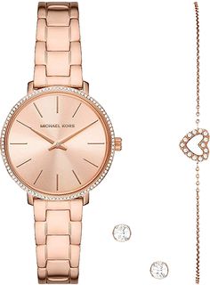 Michael Kors MK1040 Set Uhr Armband&Ohrstecker Uhr Damenuhr