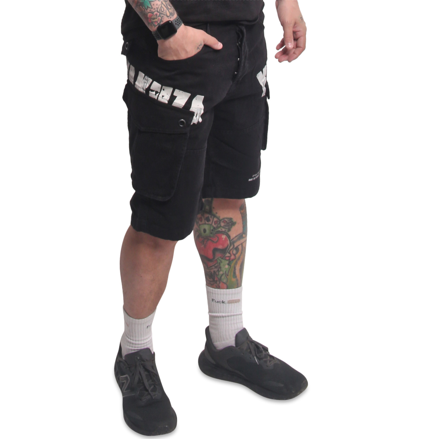 Yakuza pánské cargo šortky Bump Cargo Shorts black