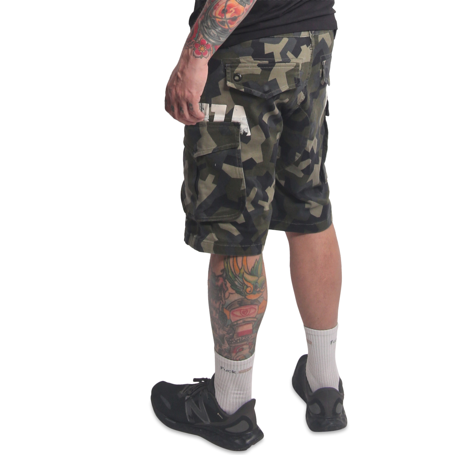 Yakuza pánské cargo šortky Bump Cargo Shorts camouflage