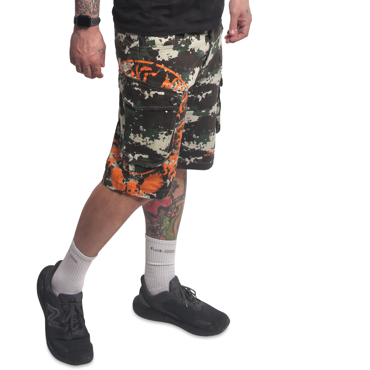 Yakuza pánské cargo šortky Tweak Cargo Shorts camouflage