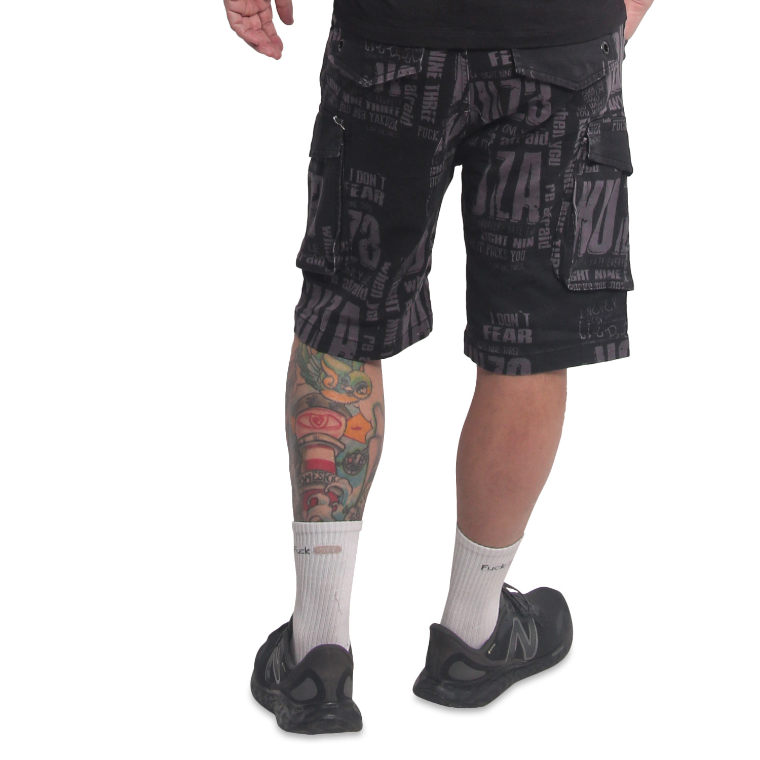Yakuza pánské cargo šortky Anyone Allover Cargo Shorts black