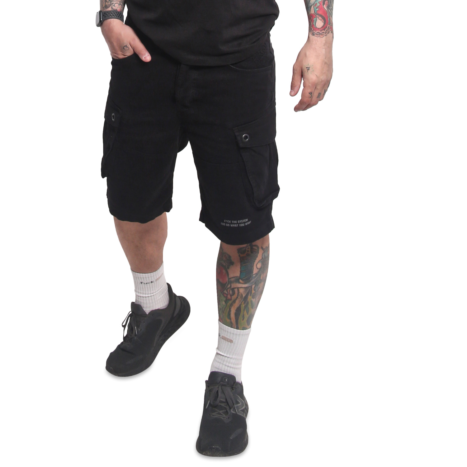 Yakuza pánské cargo šortky Shards Cargo Shorts black