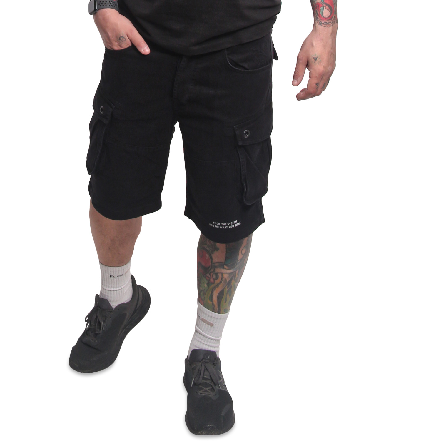 Yakuza pánské cargo šortky Gunnery Cargo Shorts black