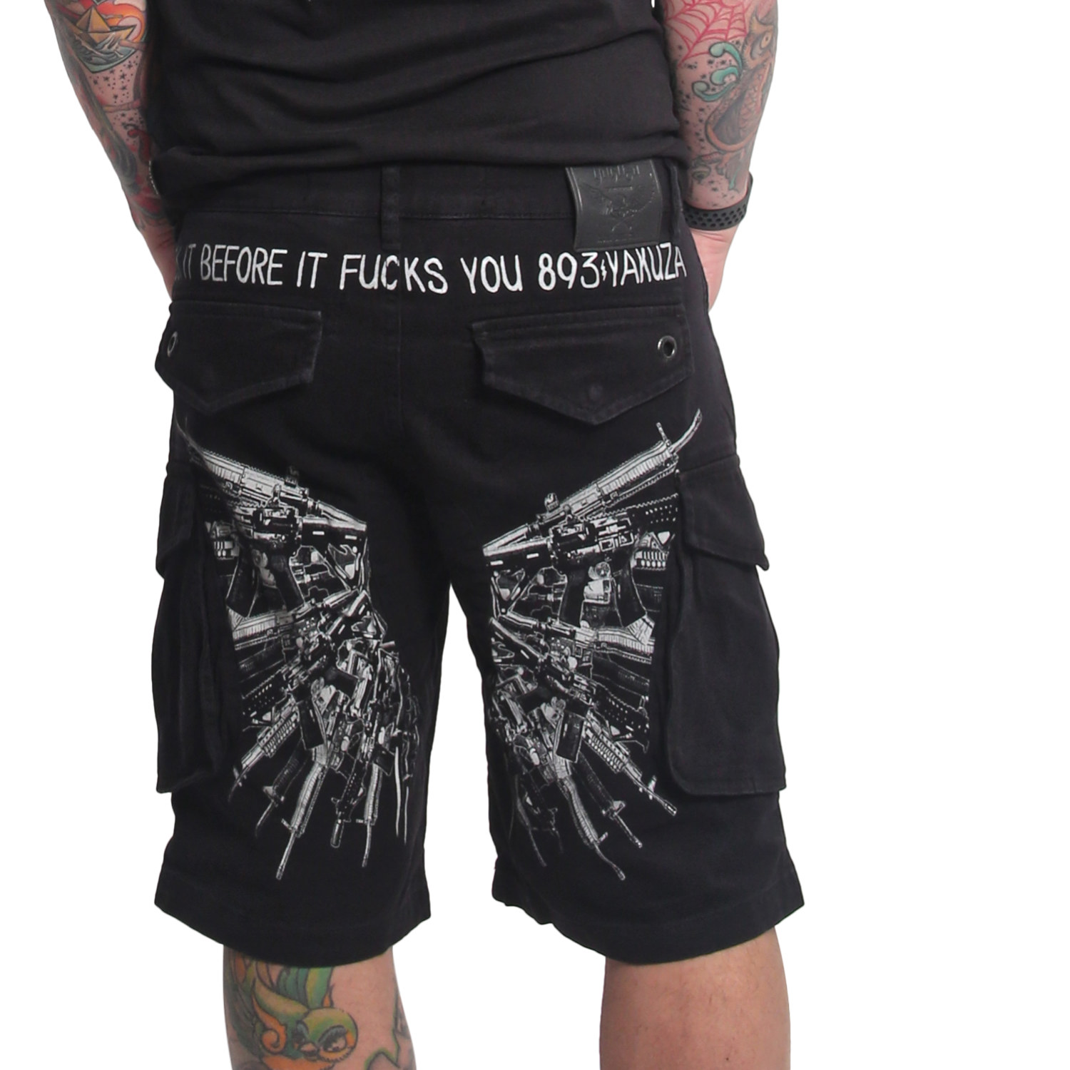 Yakuza pánské cargo šortky Gunnery Cargo Shorts black