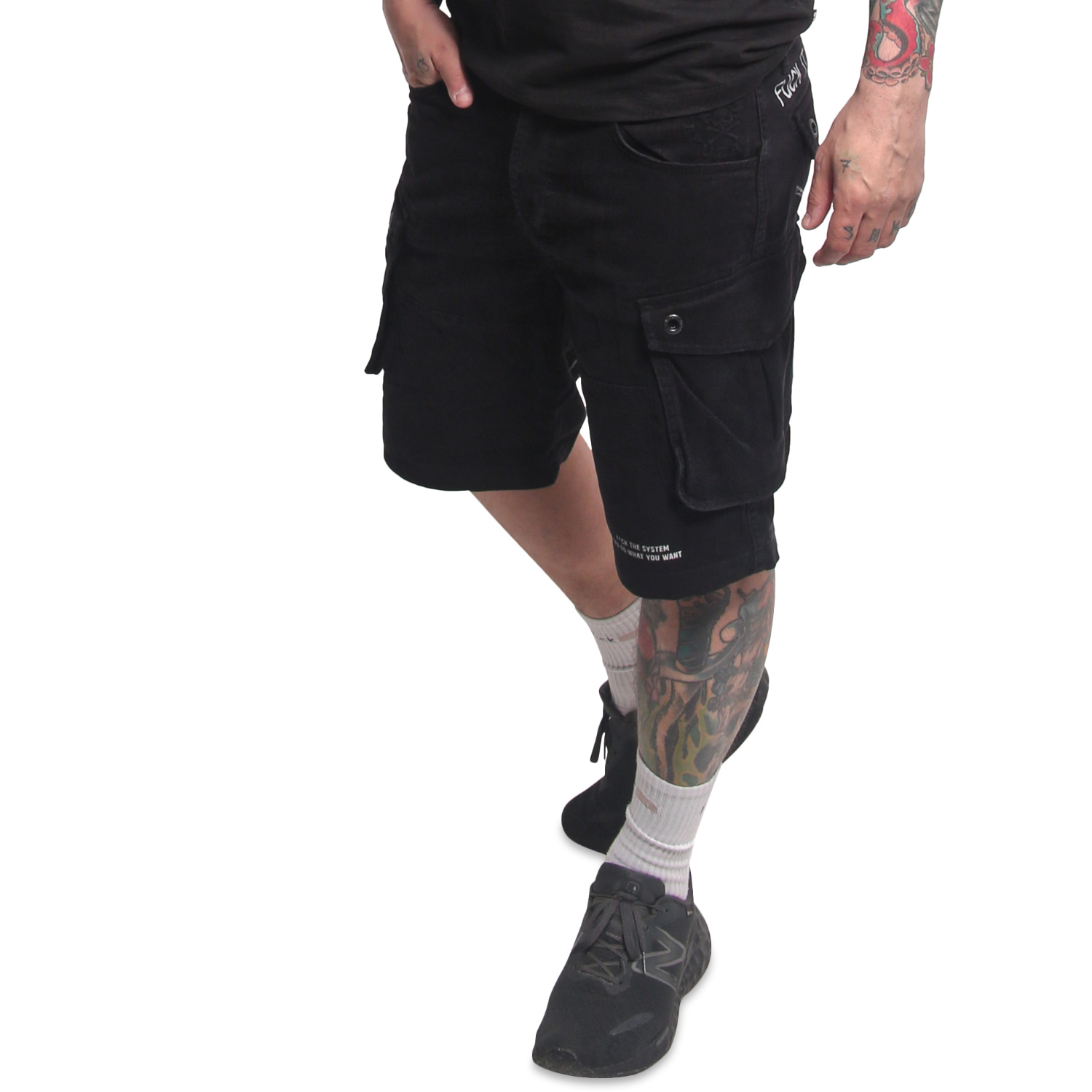 Yakuza pánské cargo šortky Gunnery Cargo Shorts black