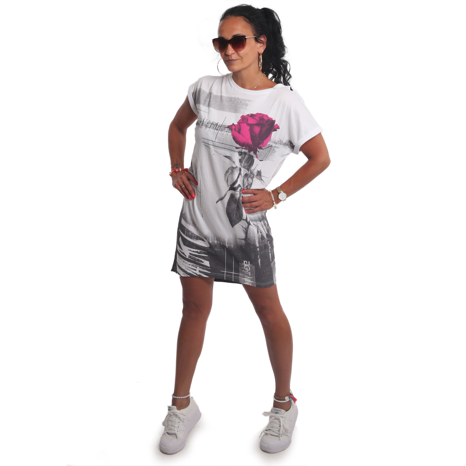 Yakuza dámské šaty Diffuse Urban T-Shirt Dress