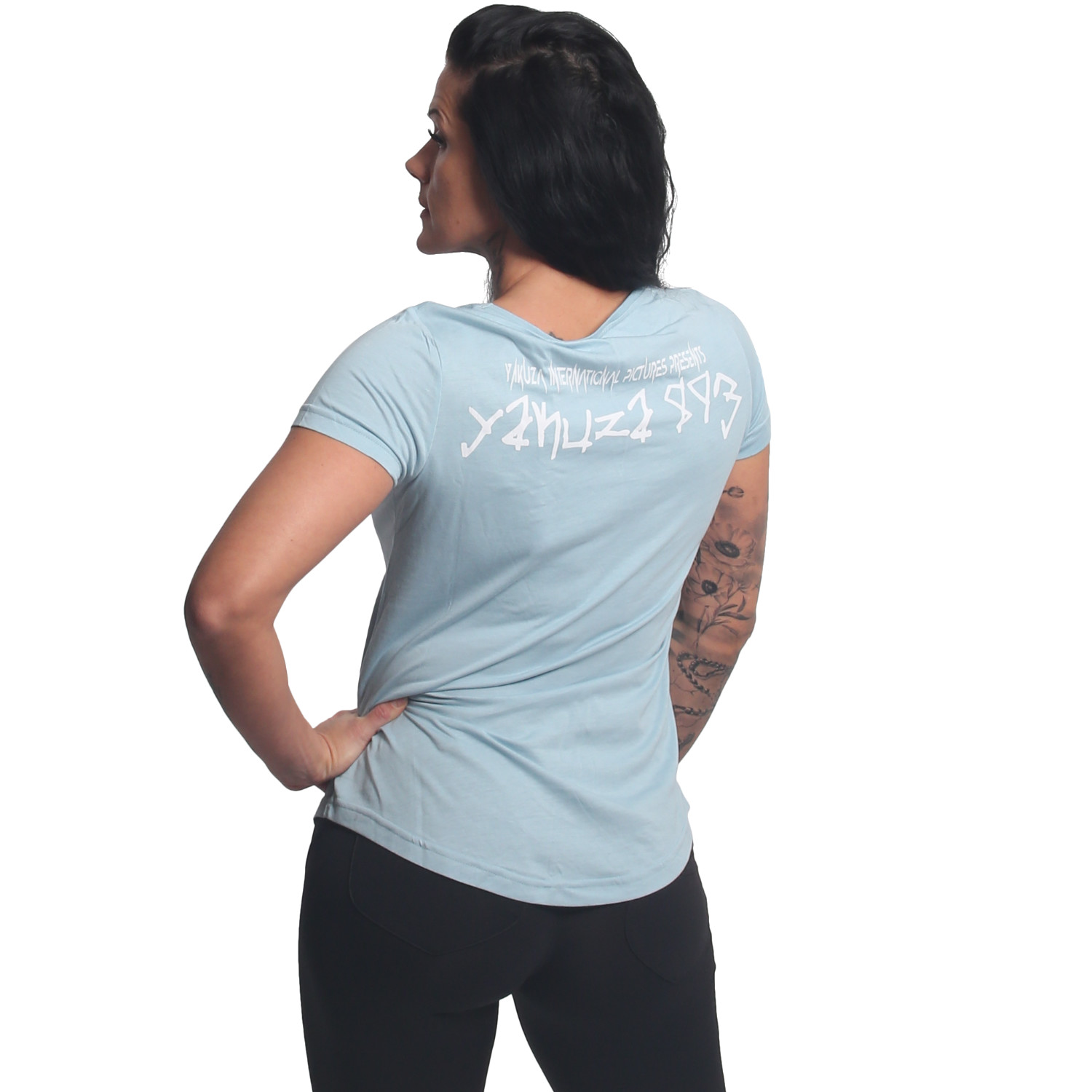Yakuza dámské tílko Faith Curved Crew Neck T-Shirt sterling/blue S