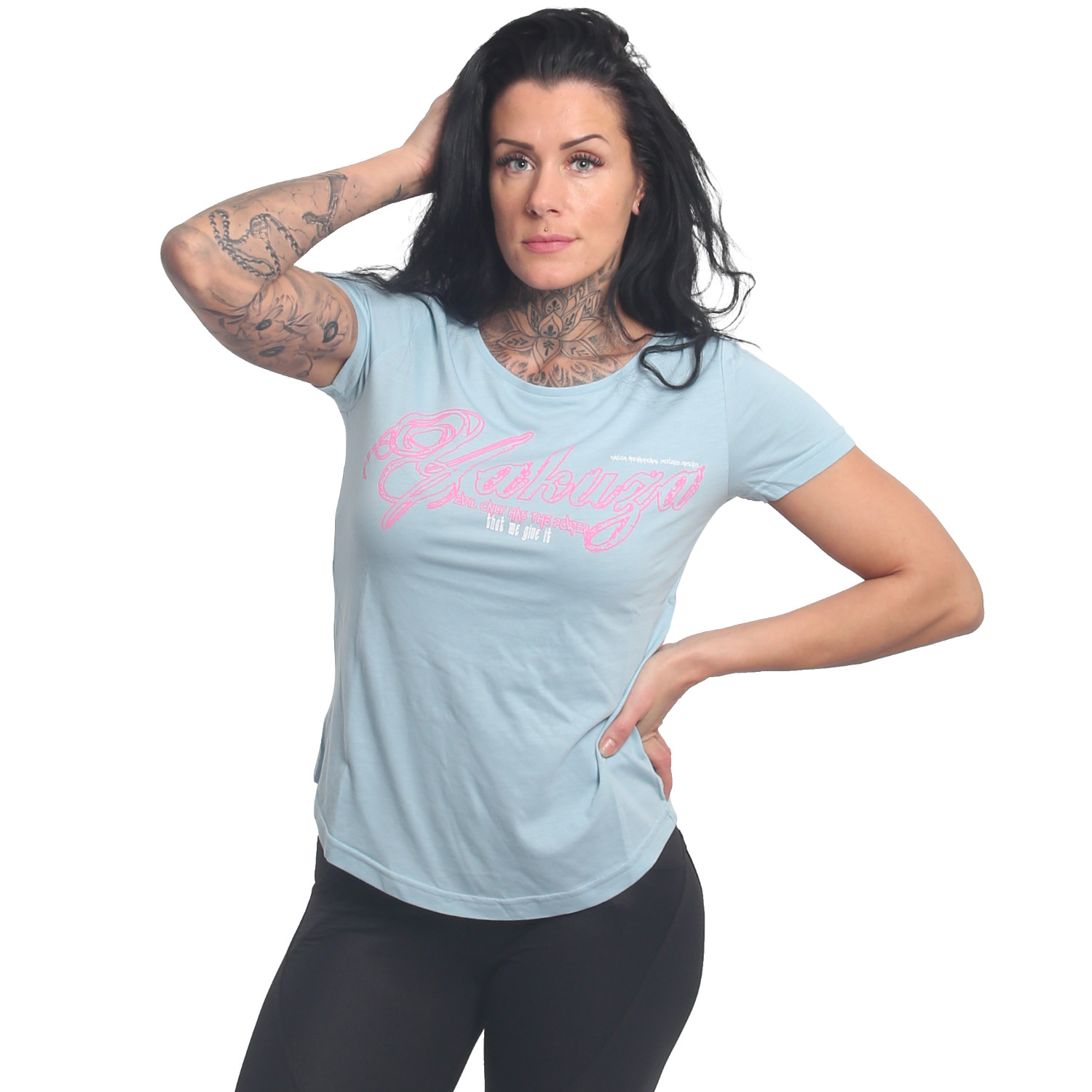 Yakuza dámské tílko Evil Only Curved Crew Neck T-Shirt