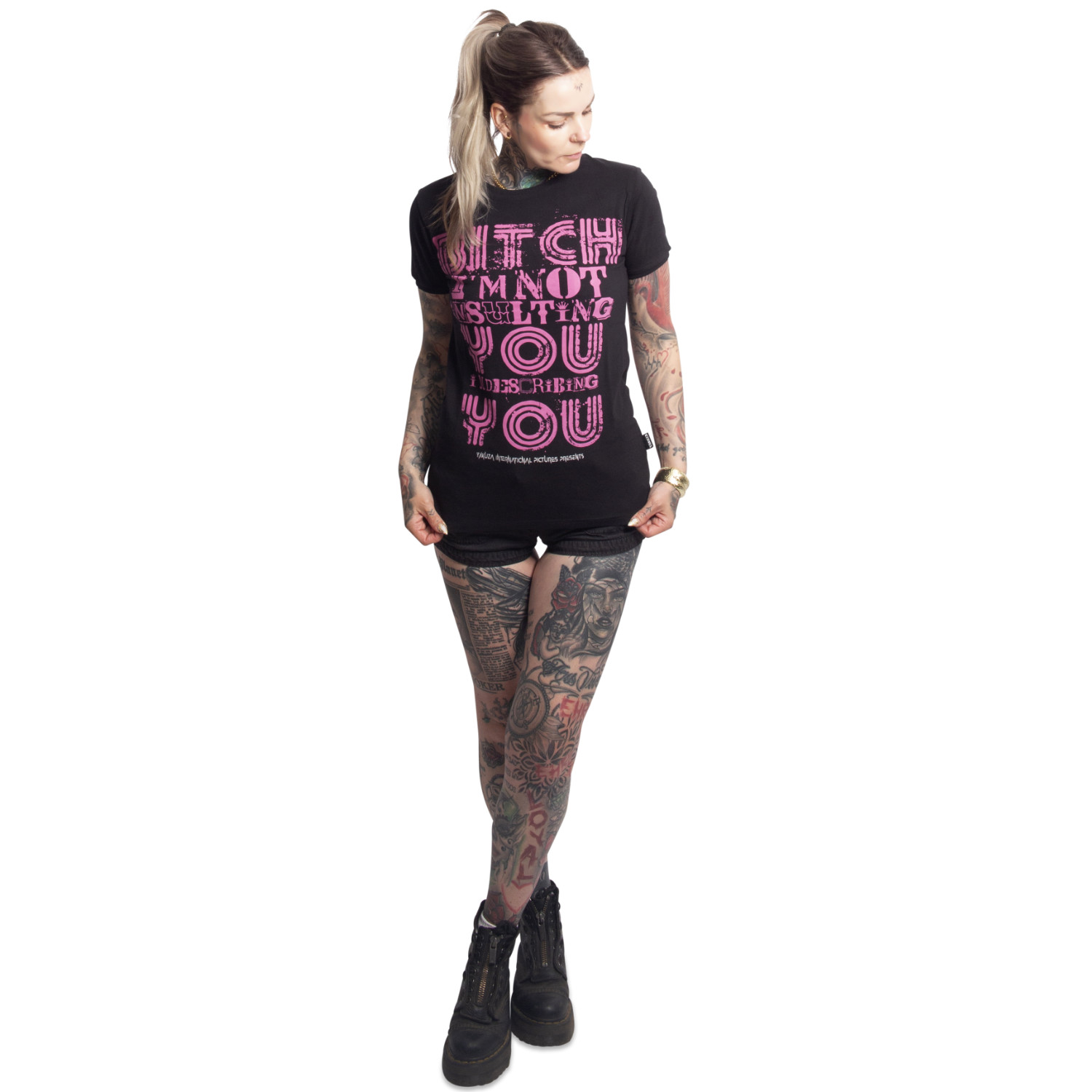 Yakuza dámské tílko Insult Urban Crew Neck T-Shirt black XS