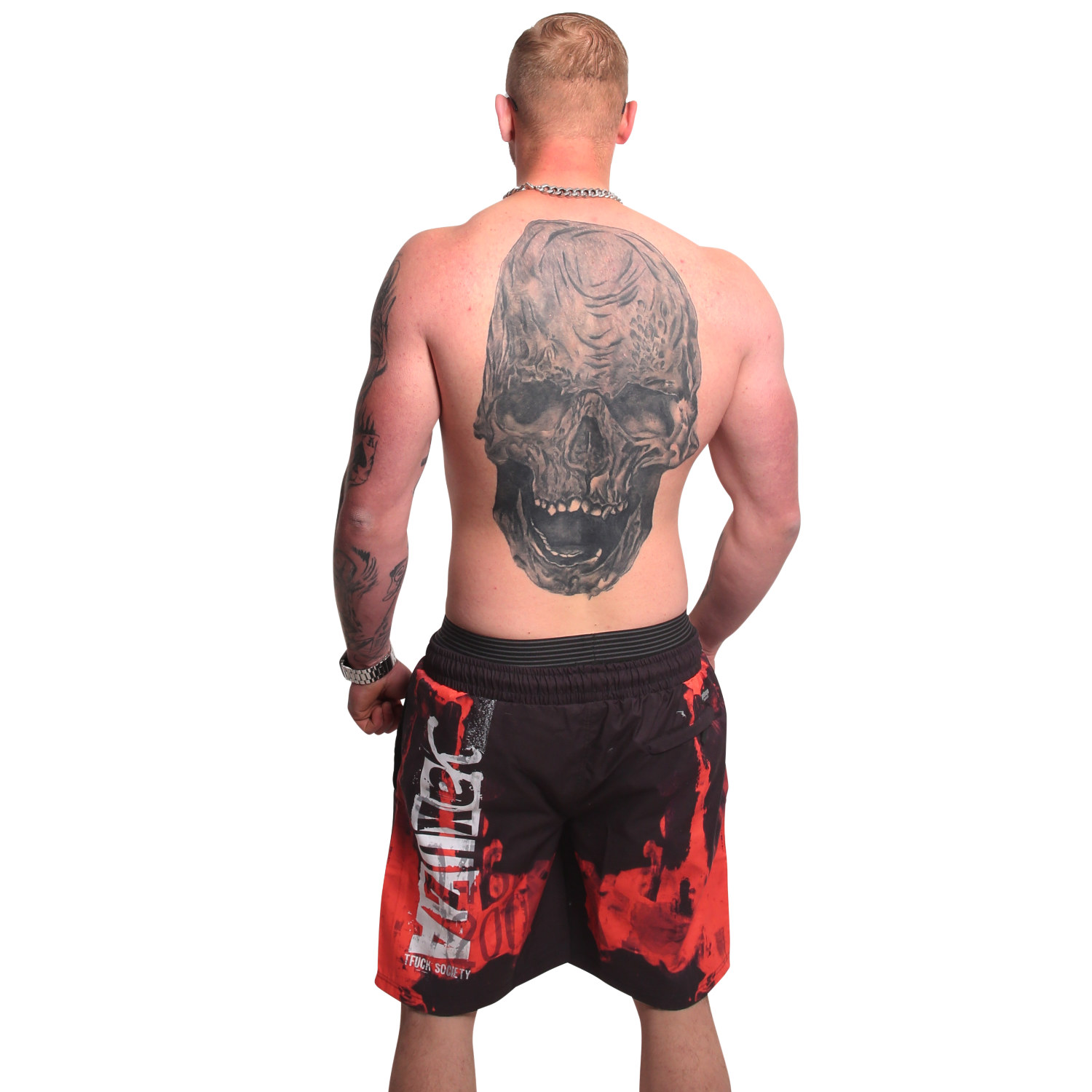Yakuza pánské plavkové šortky Burning Allover Board Shorts colorful S