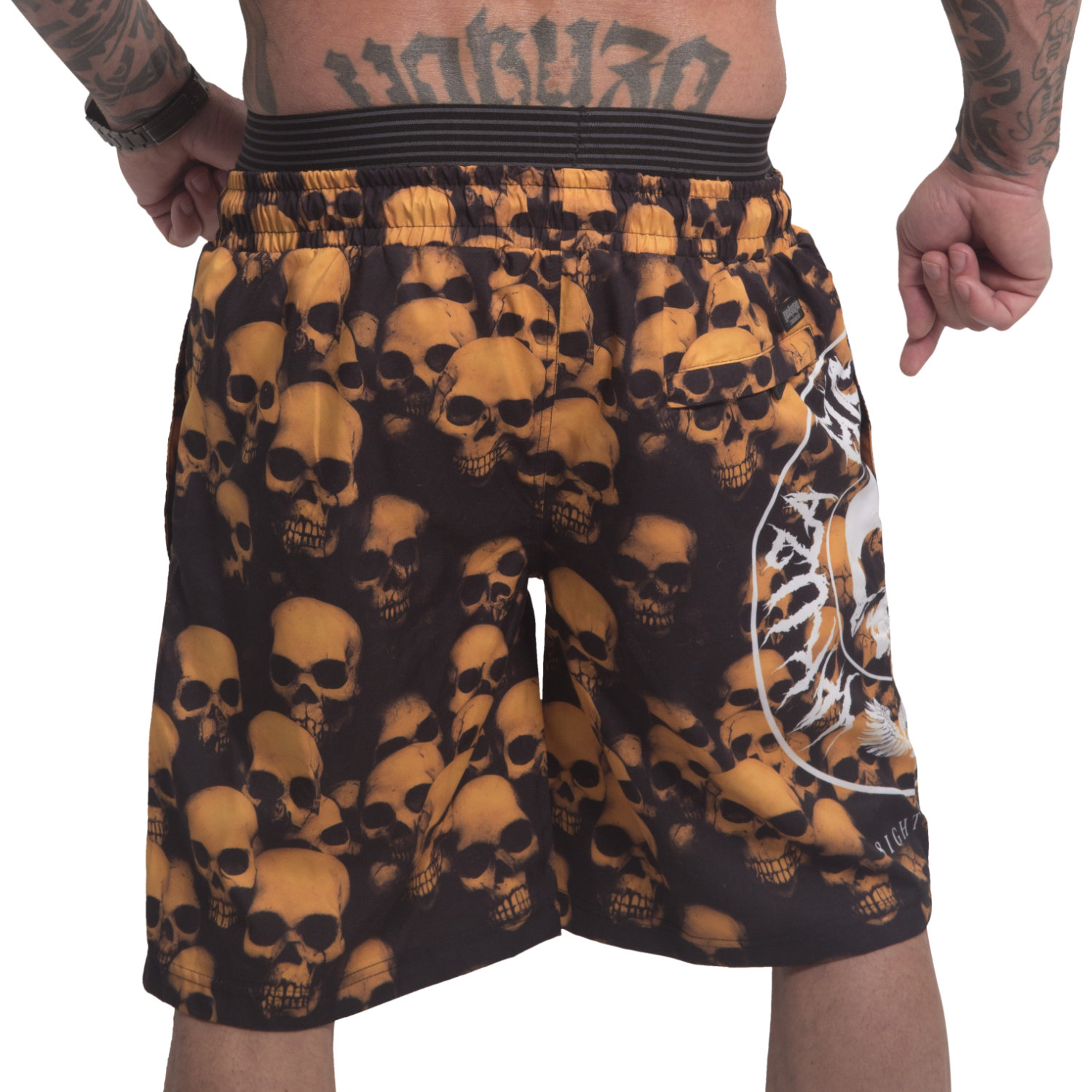 Yakuza pánské plavkové šortky Skull Theme Board Shorts