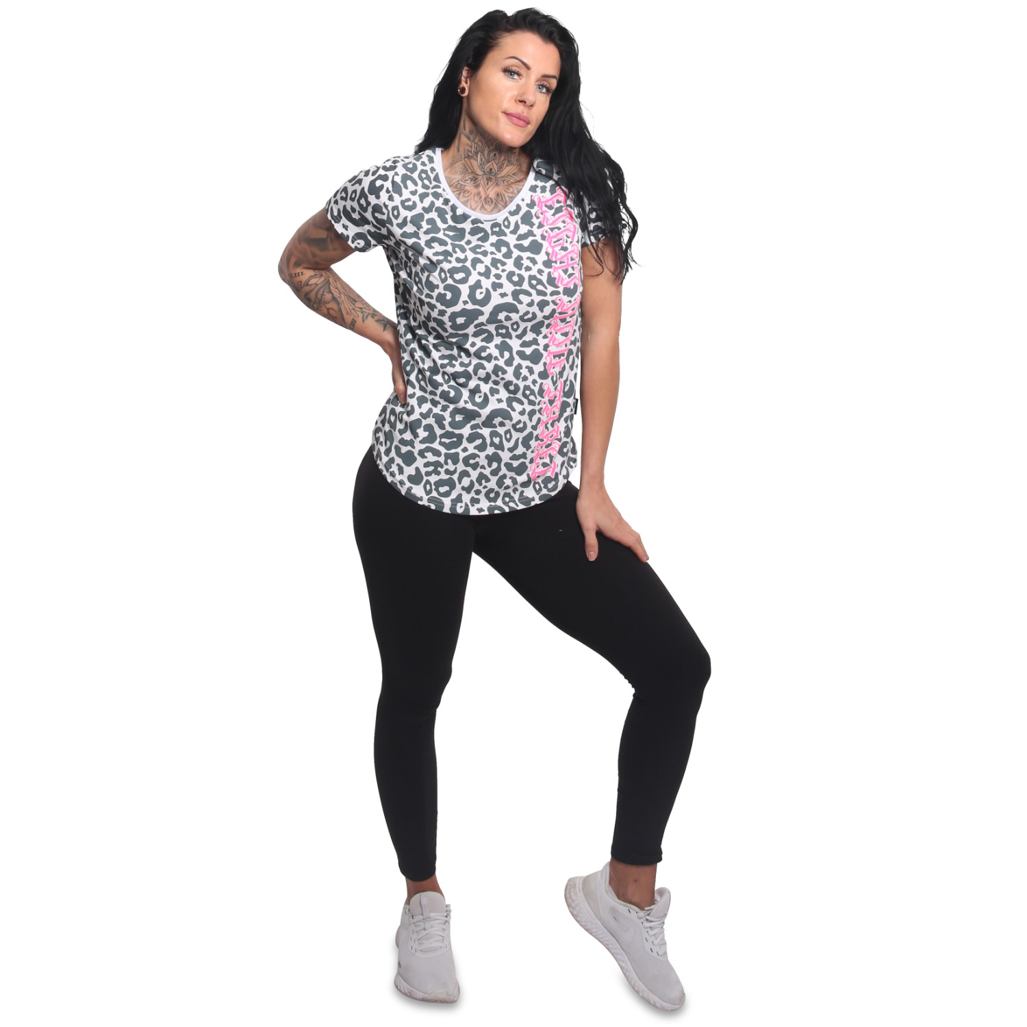 Yakuza dámské tílko PNX Curved Crew Neck T-Shirt white/gray XS