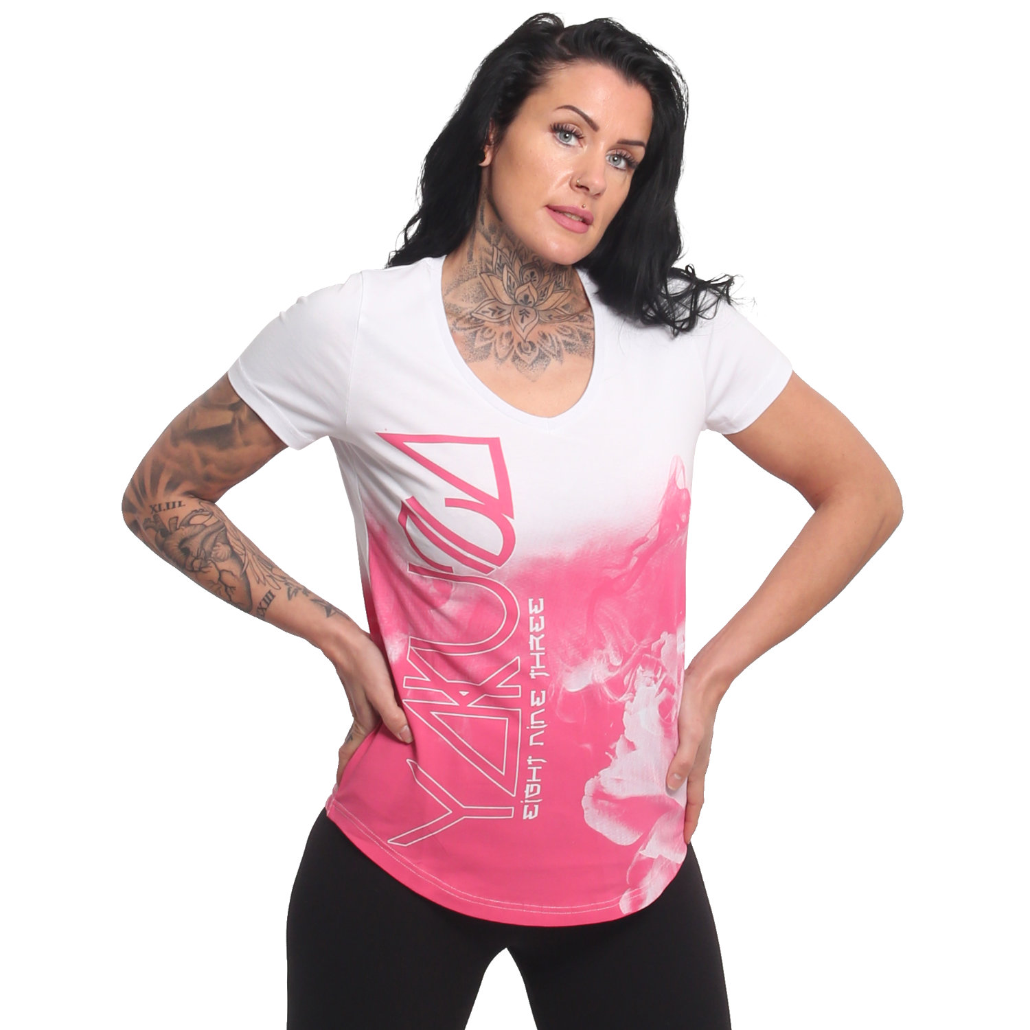 Yakuza dámské tílko Float Curved V Neck T-Shirt