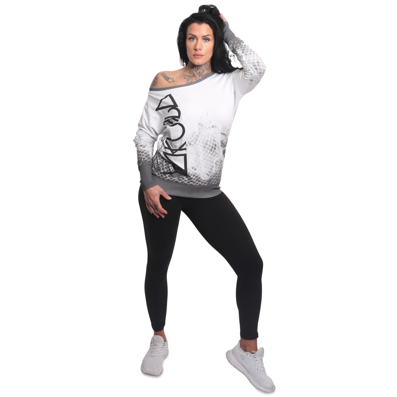 Yakuza dámské tričko s dlouhým rukávem Mesh Rose Urban Longsleeve T-Shirt