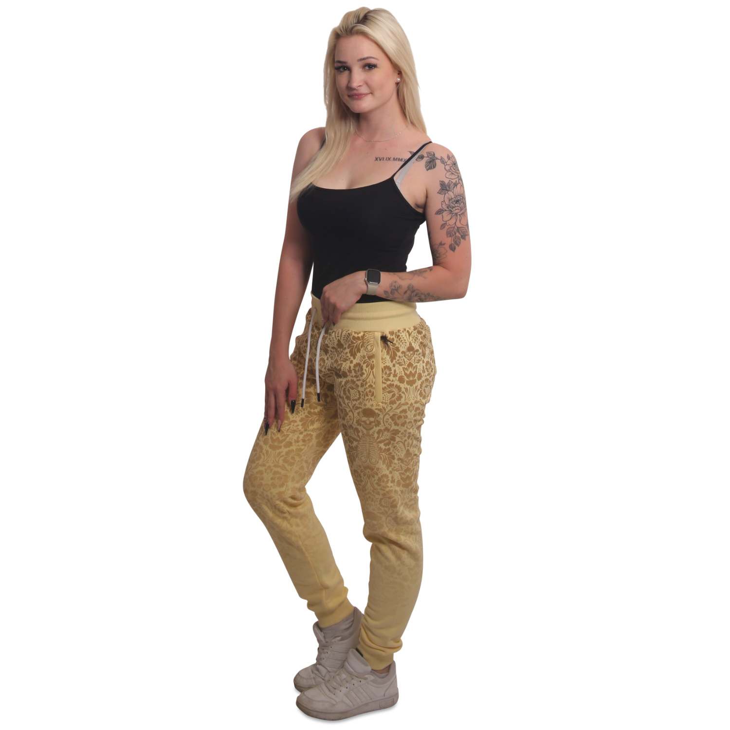 Yakuza dámské tepláky Ornamental Urban Joggers pale/bananas 2XL