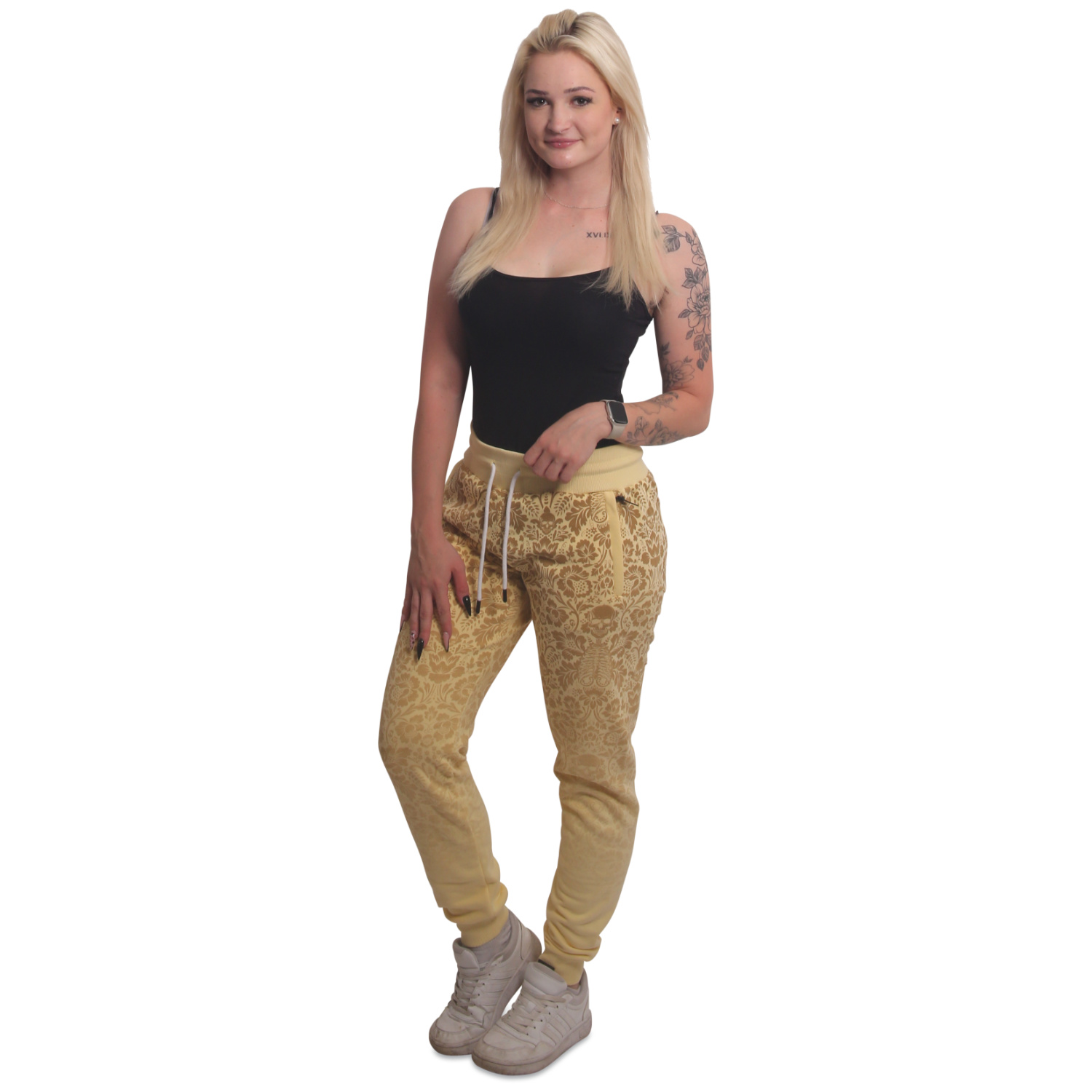 Yakuza dámské tepláky Ornamental Urban Joggers pale/bananas 2XL